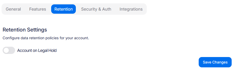 Retention options