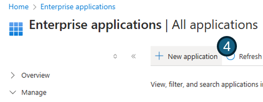 Select New app