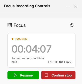 The Stop button changed to Confirm stop