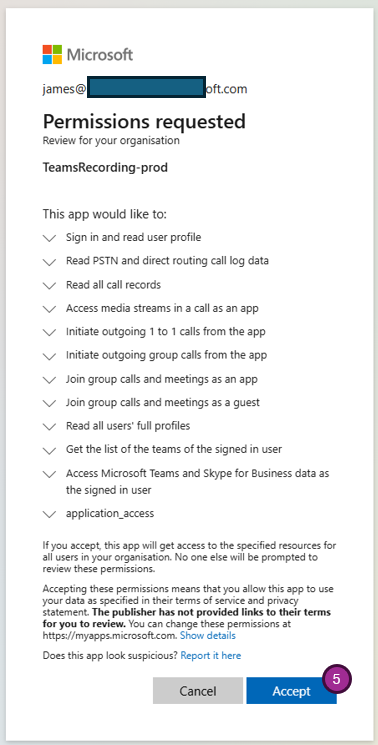 Admin permissions